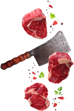Butcher at work